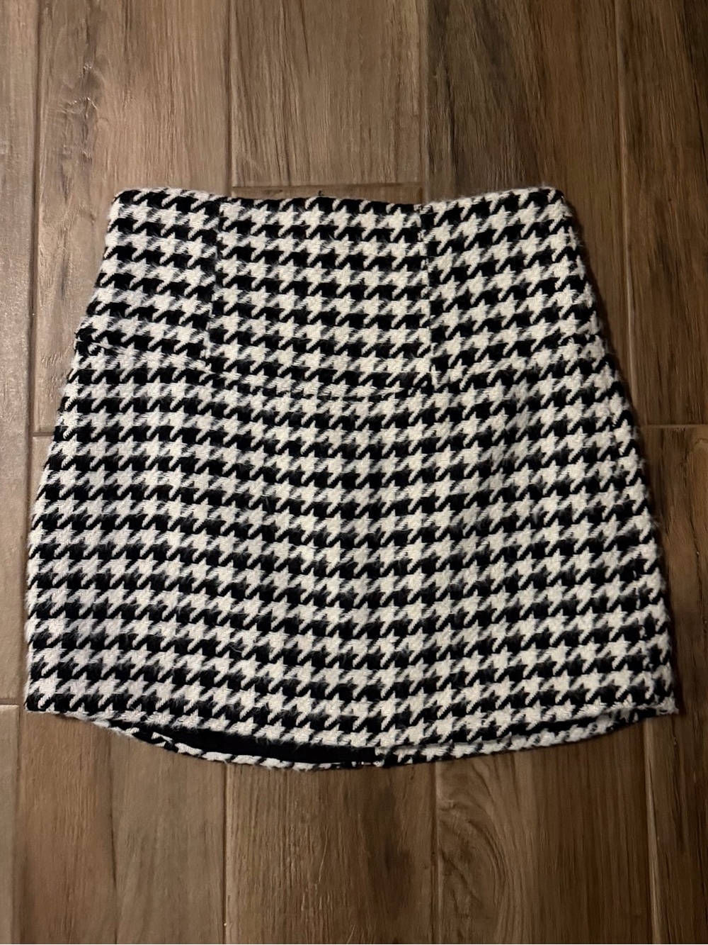 For Love and Lemon Houndstooth Mini Skirt - Black & White